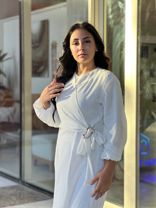 Elina White Dress