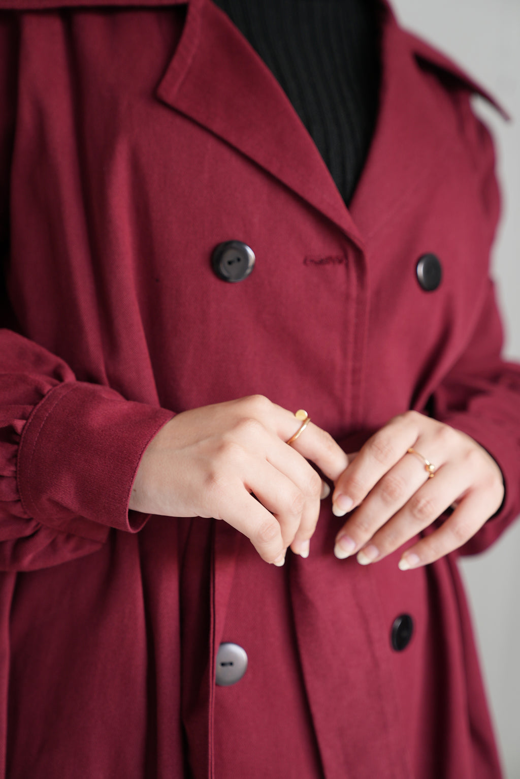 Burgundy - French lady coat