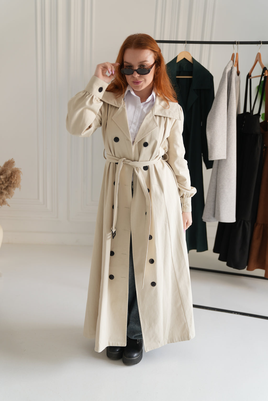 Light beige -French lady coat