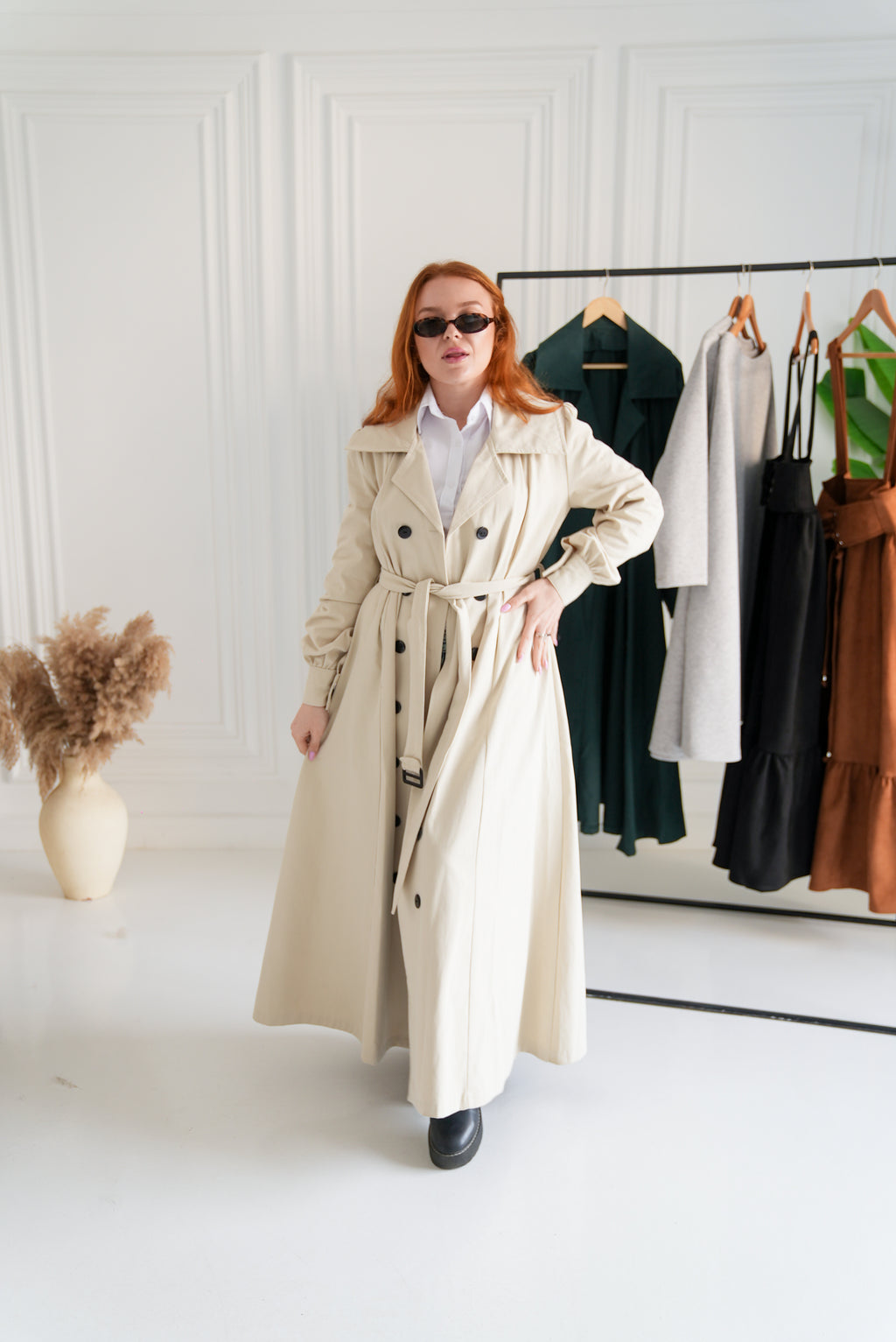 Light beige -French lady coat