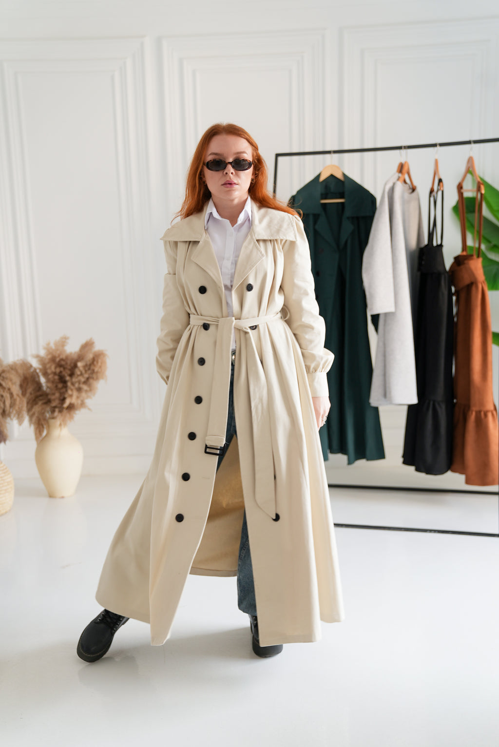 Light beige -French lady coat