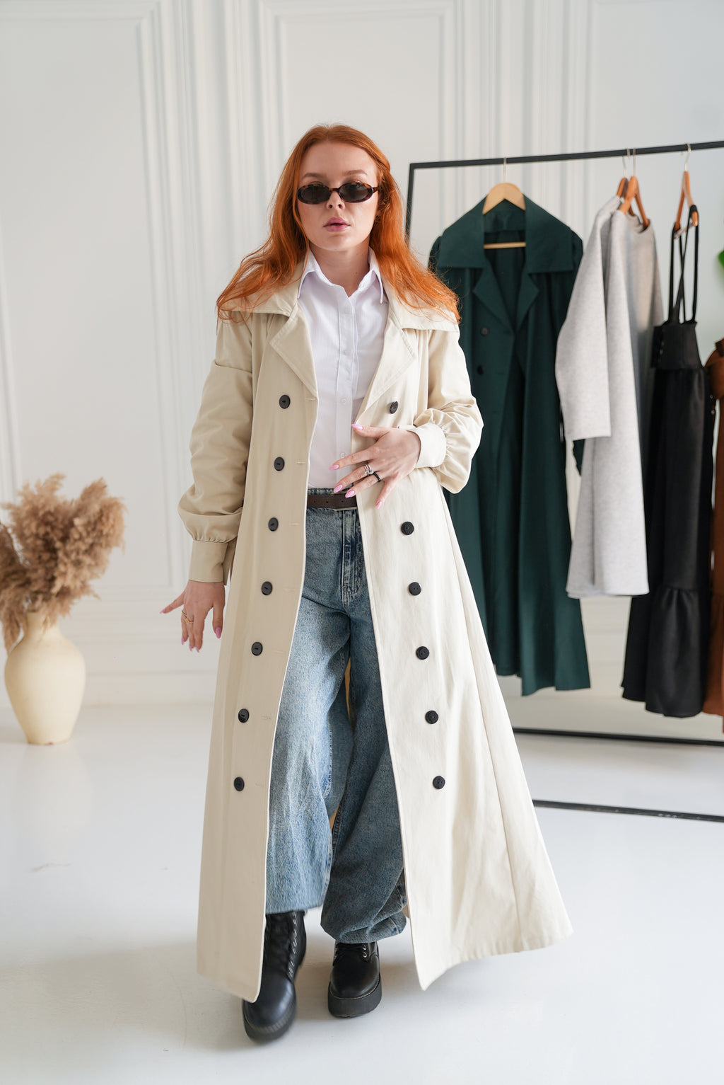 Light beige -French lady coat