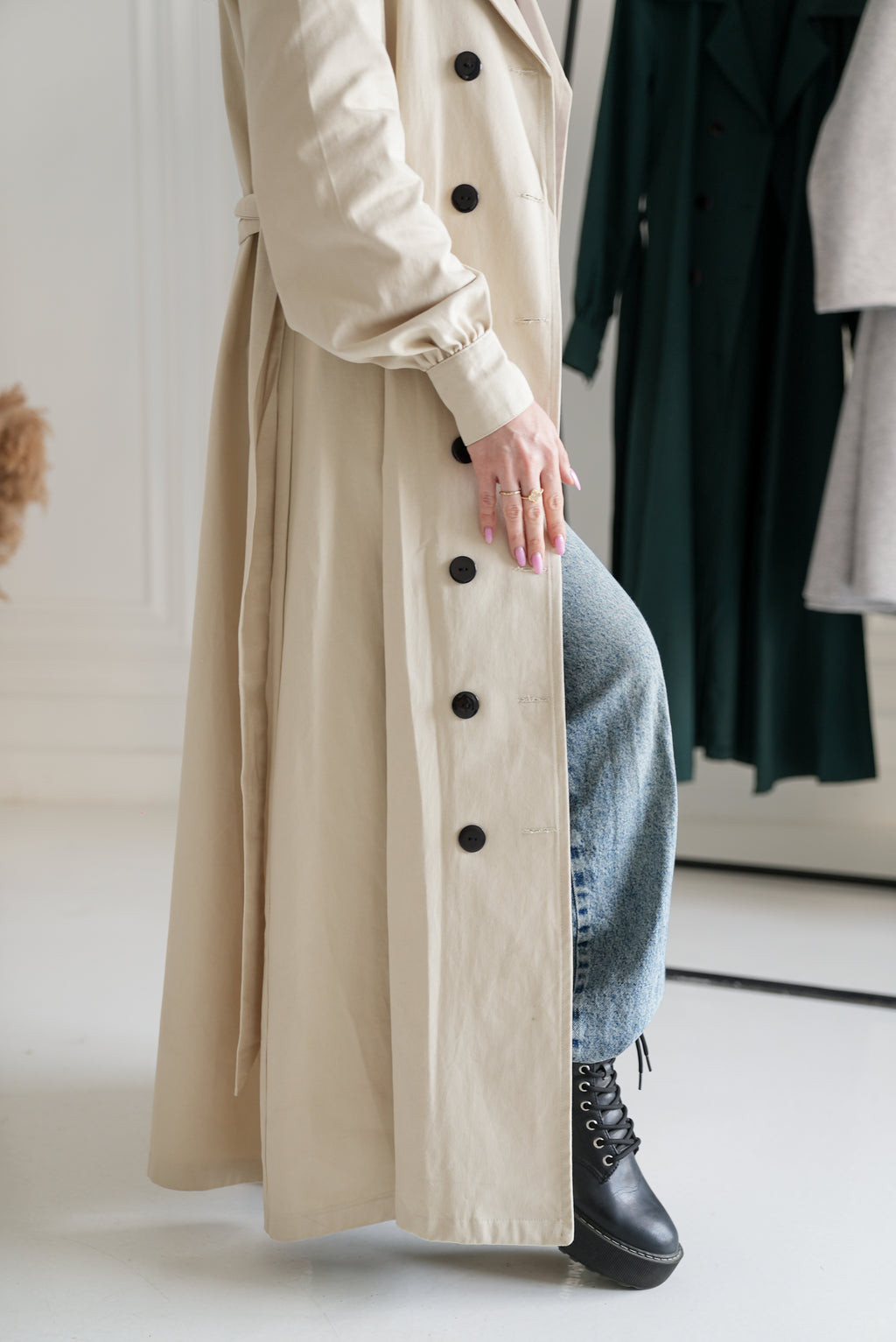 Light beige -French lady coat