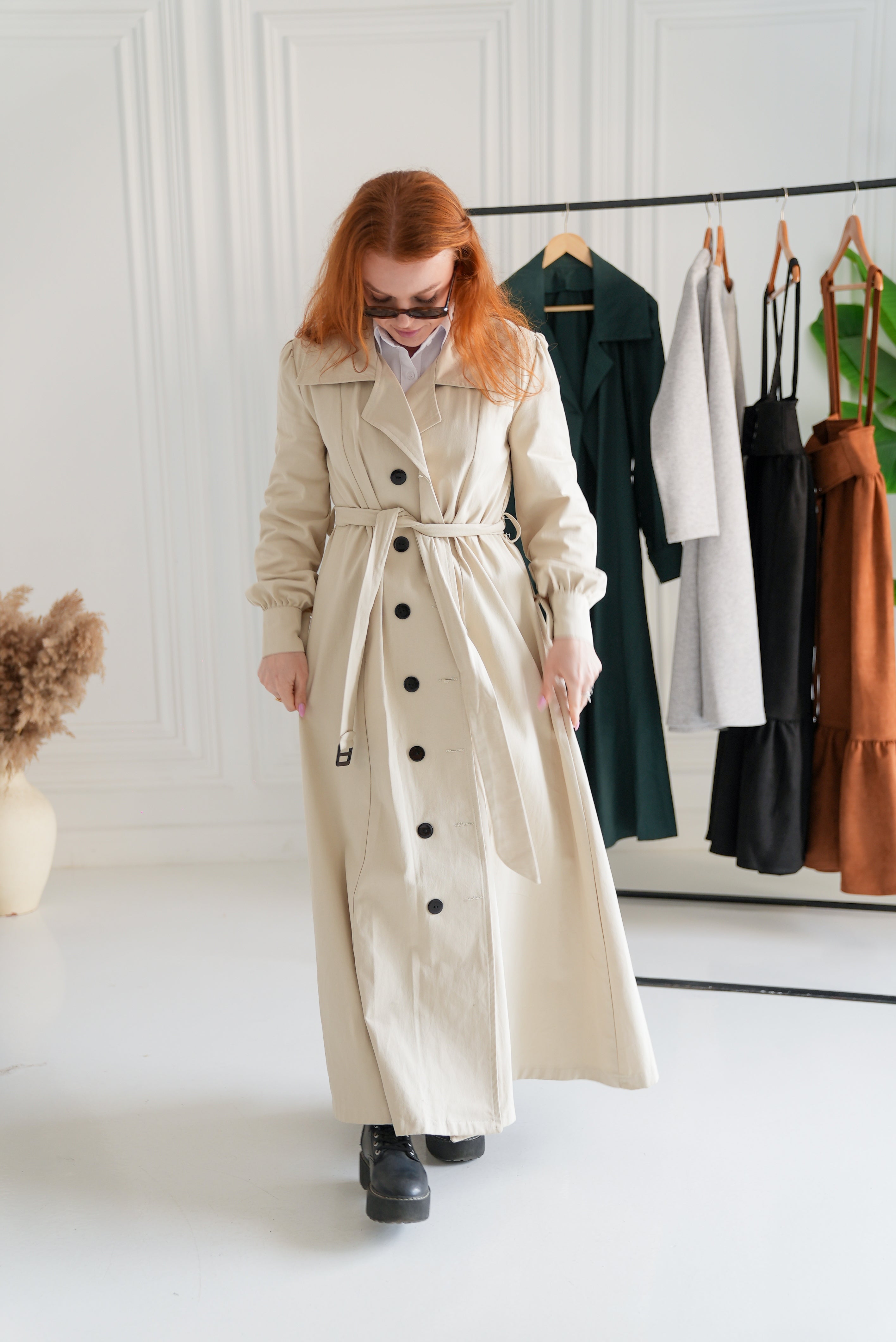 Light beige -French lady coat