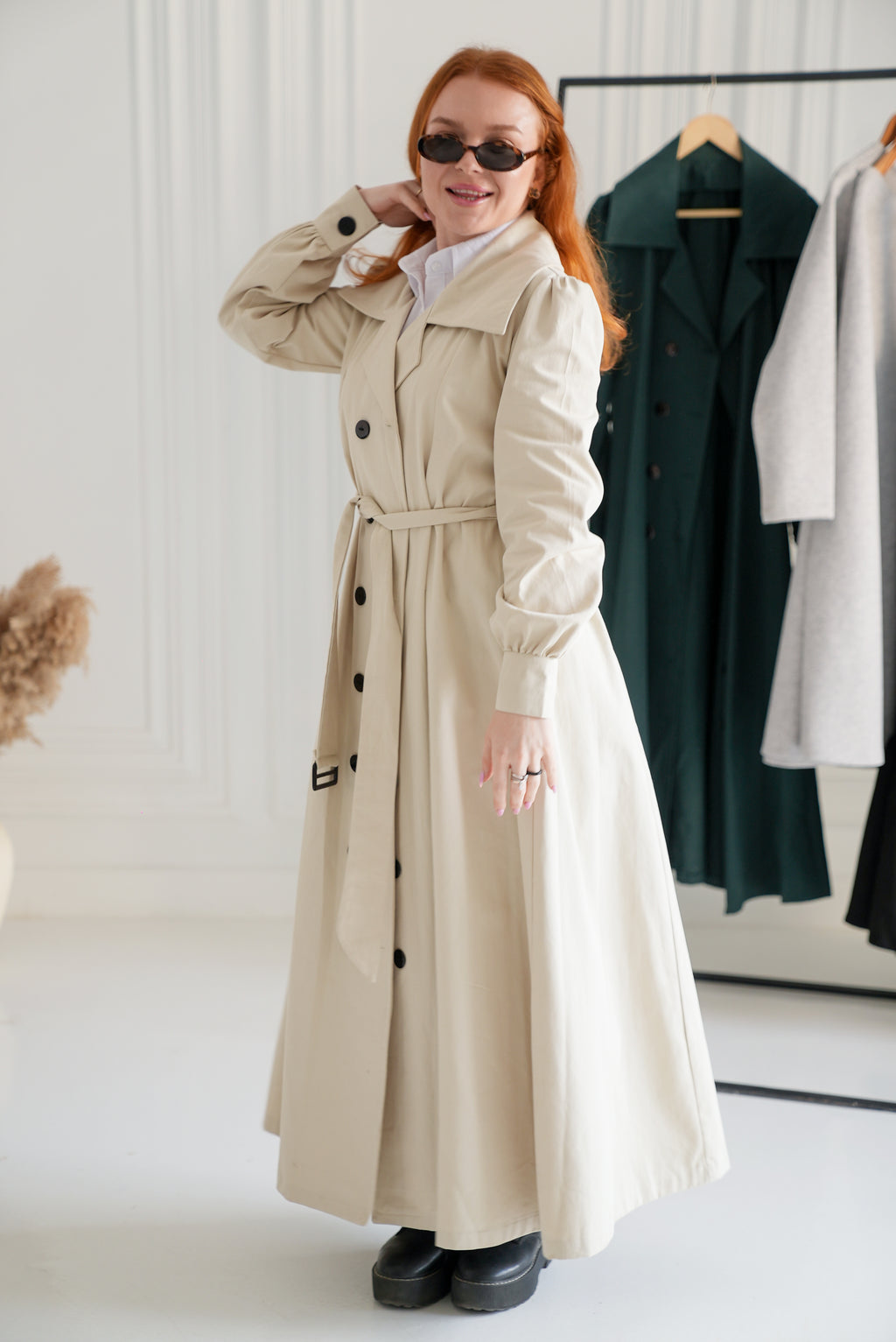 Light beige -French lady coat