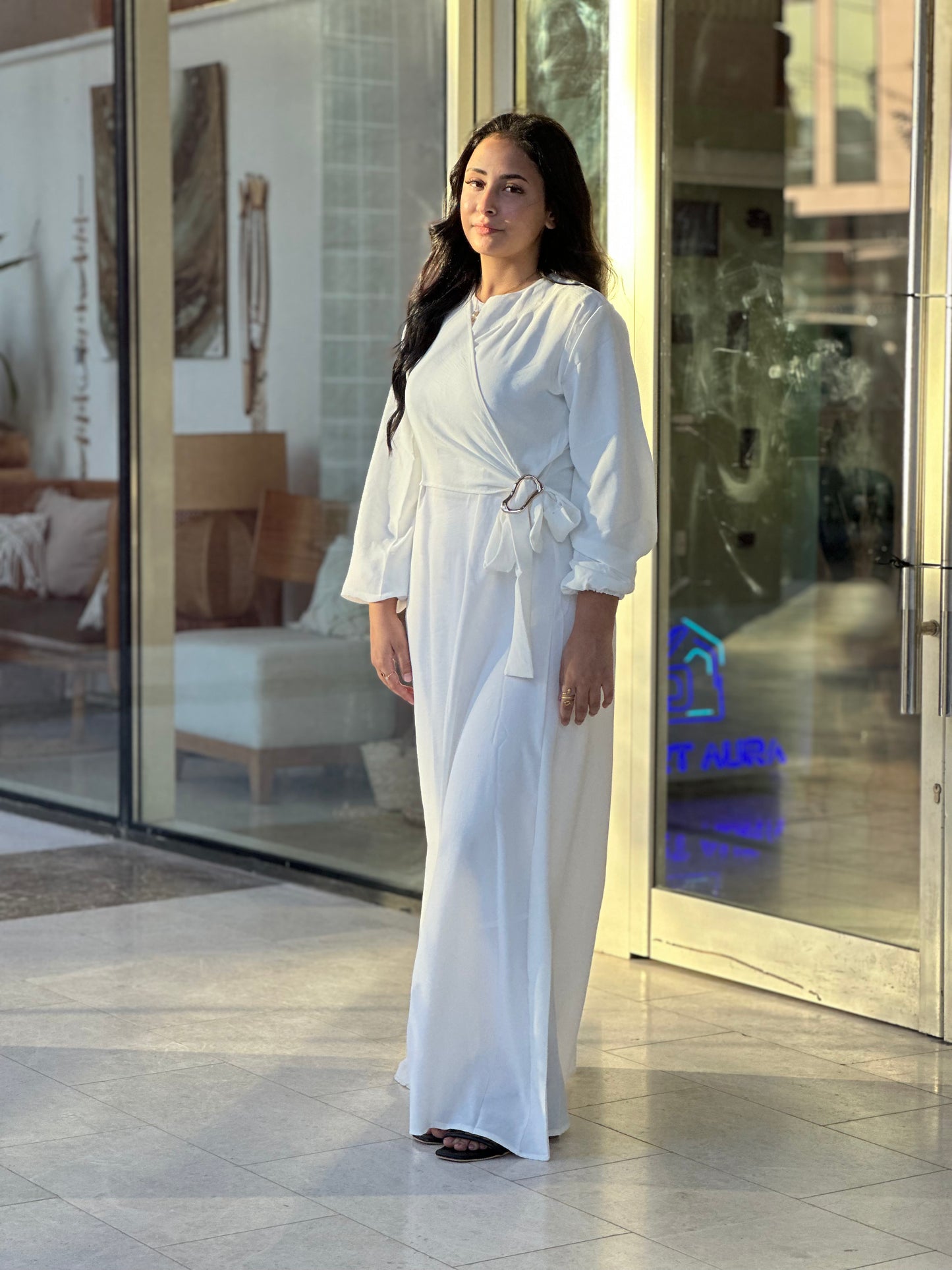 Elina White Dress