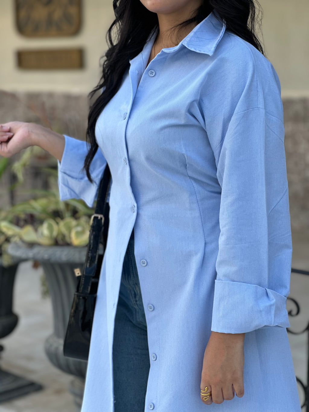 Tala Baby Blue Long Shirt