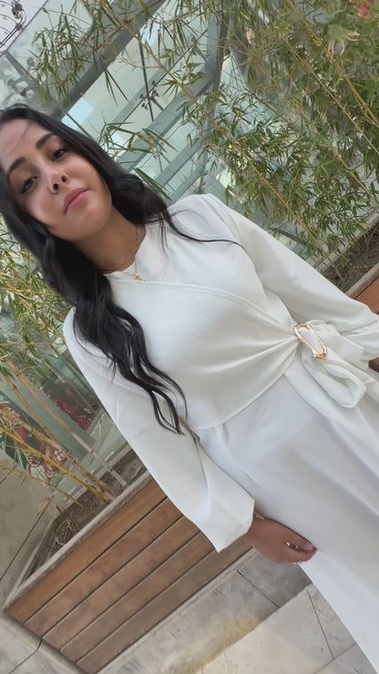 Elina White Dress