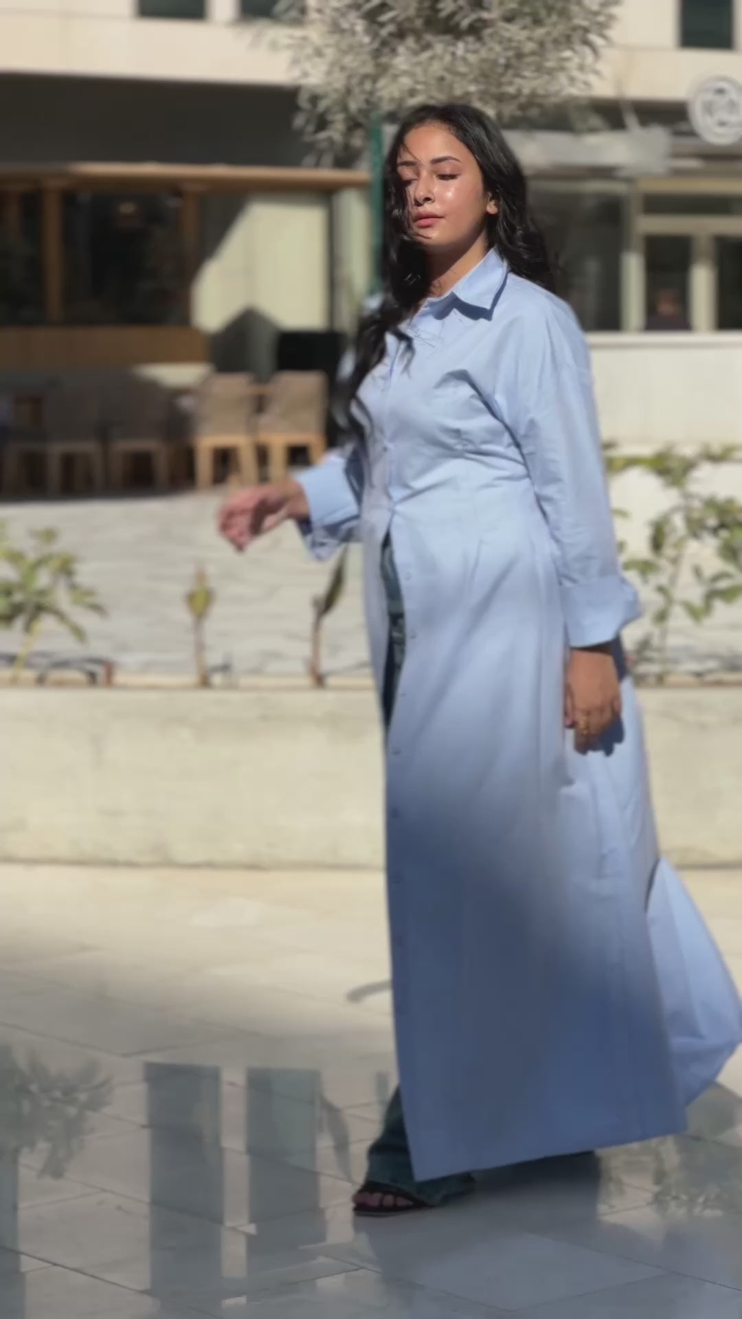 Tala Baby Blue Long Shirt